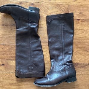 Frye vintage tall leather boots size 8 1/2